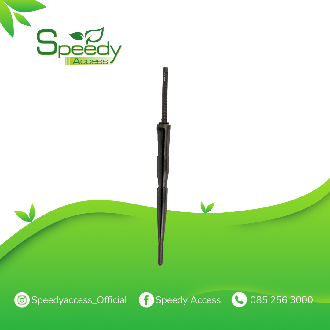 ขาปักน้ำหยดรุ่นตรง/ASD Dripper stake for micropipe 10 cm. Black (100ชิ้น/1Set)