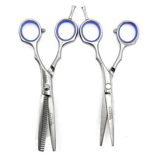 [สินค้าตัวอย่าง ห้ามซื้อ] VALENTE กรรไกรชุด ตัด+ซอย CISSORS HAIR 5.5 นิ้ว รุ่น PKY-1577