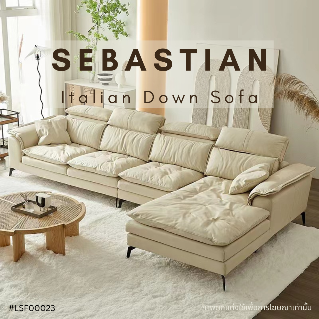 SEBASTIAN Italian Down Sofa 