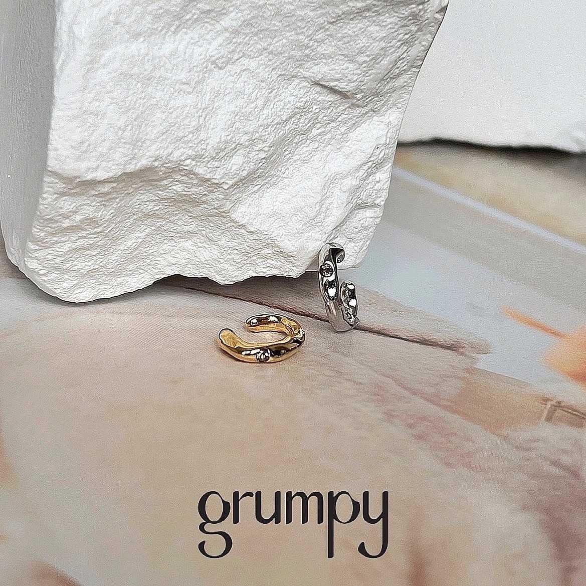 grumpy, coral ear cuff