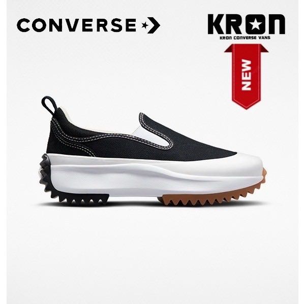 Converse Run Star Hike Slip Black รองเท้าผ้าใบสวม