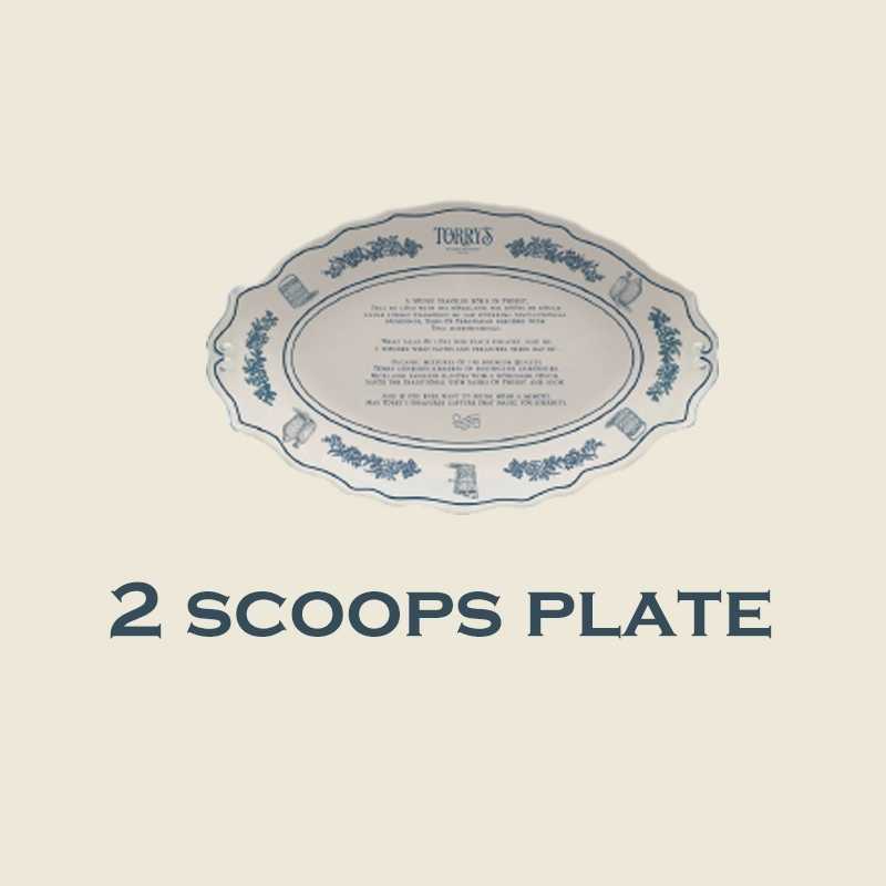 2 SCOOPS PLATE