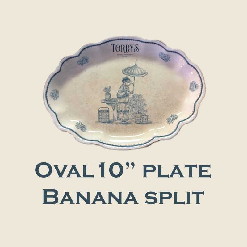 OVAL 10'' PLATE BANANA SPLIT
