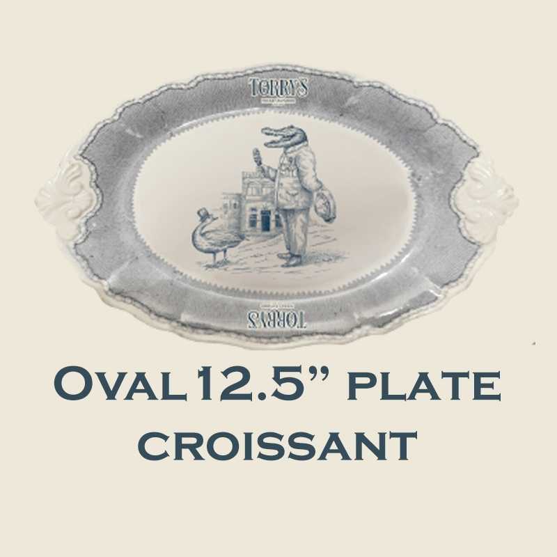 OVAL12.5'' PLATE CROISSANT