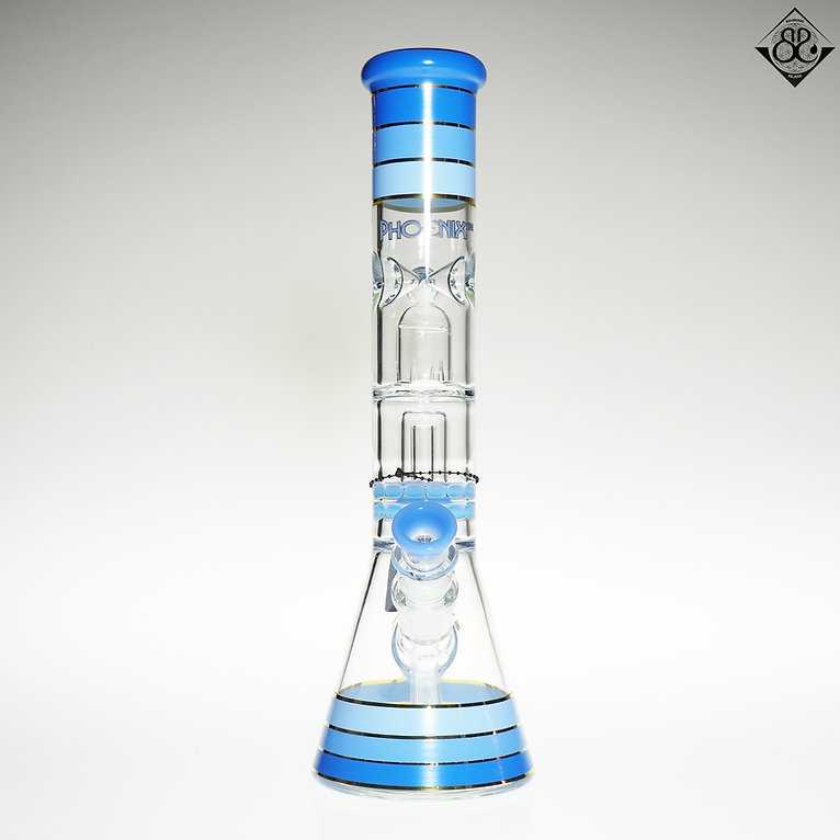 PHX 14Inches Showerhead Perc + Double Turbine Perc Beaker
