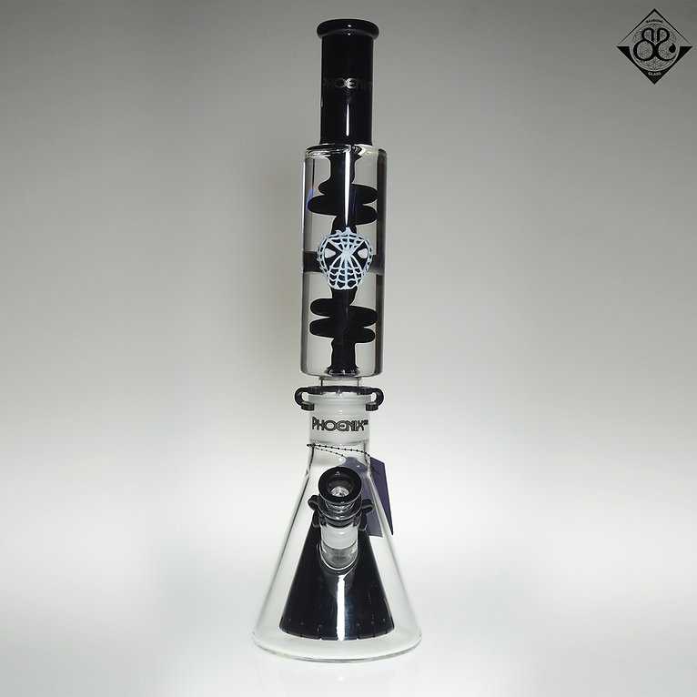PHX 17.5Inches Black Spiderman Freezable Coil Function Beaker