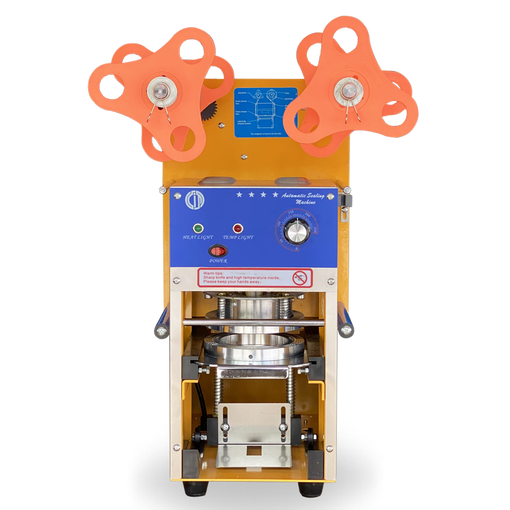 เครื่องซีลแก้ว รุ่นออโต้(Automatic) ZF06 ลูกบิดโวลุ่มปรับความร้อน นับแก้วไม่ได้ ปากแก้ว 95 มิล