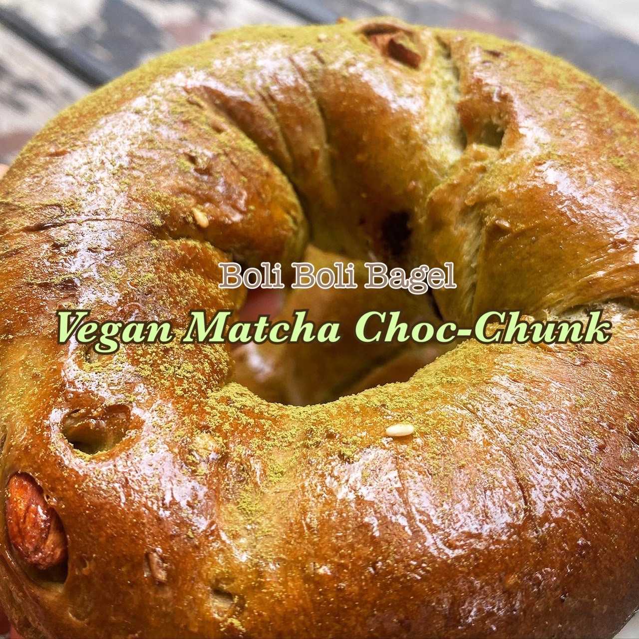 Boli Bagel- Vegan Matcha Choc-Chunk (เจ วีแกน)