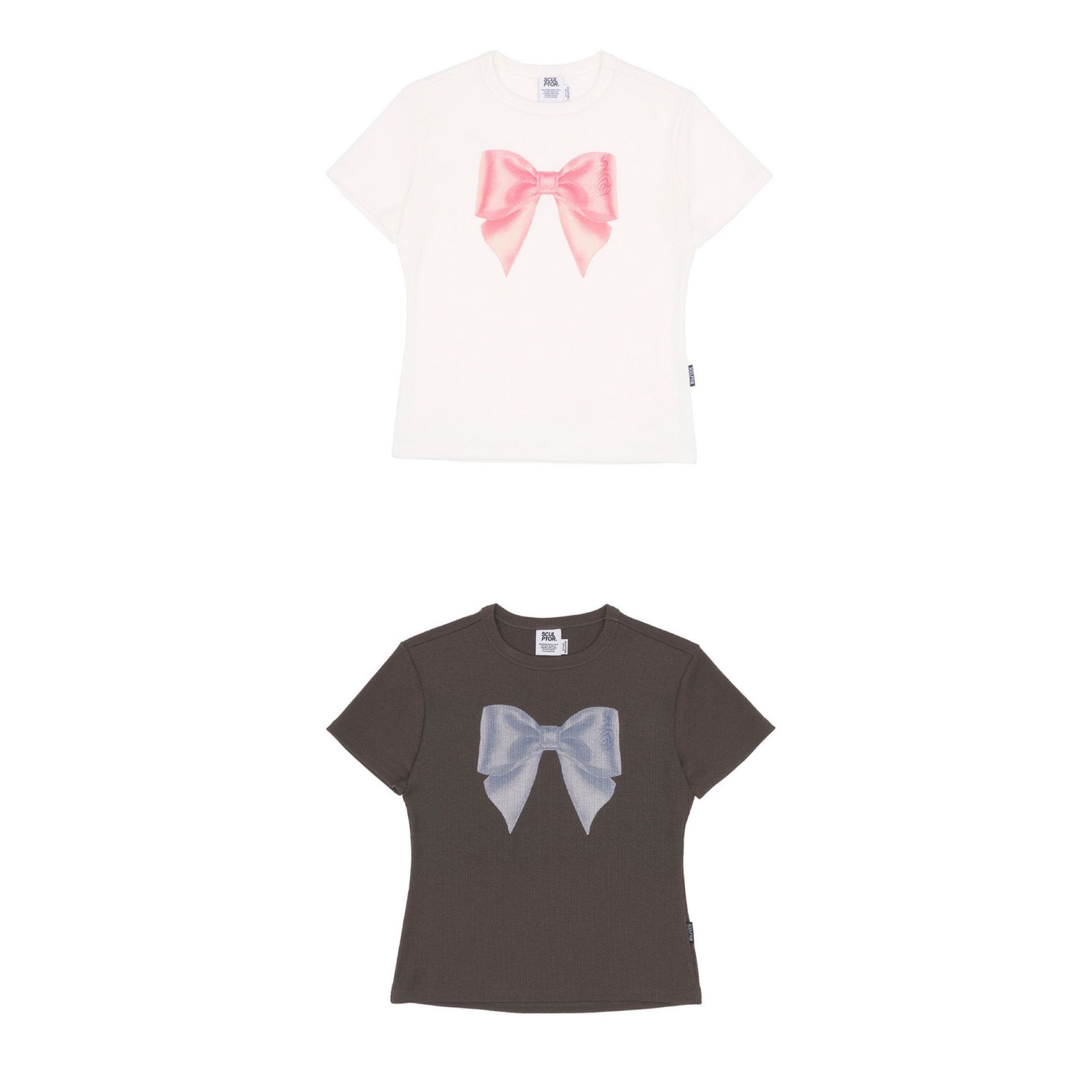 (PRE,รวมส่ง) Big Bow Crop Top /SCULPTOR 
