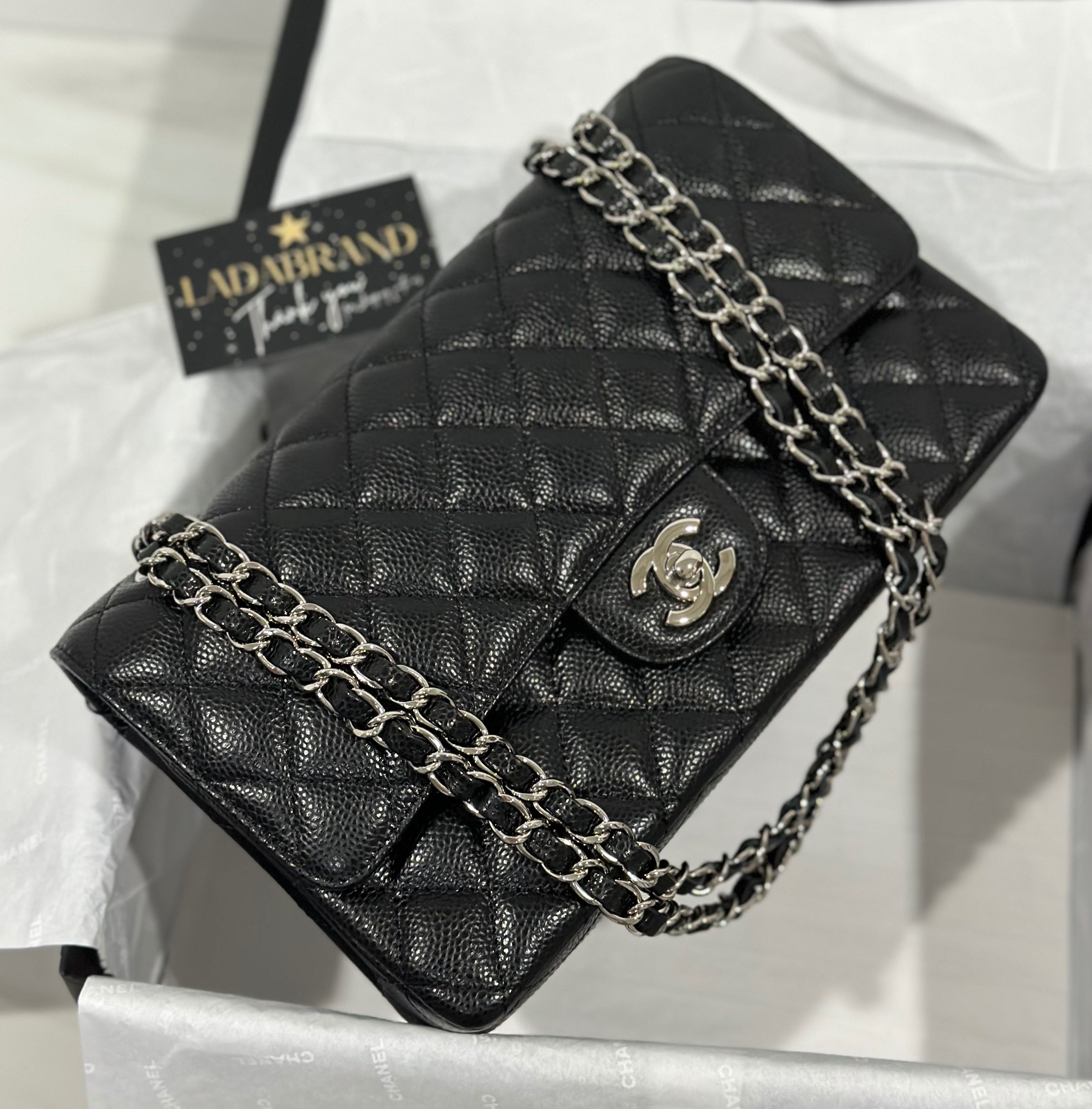 Chanel Classic 10 (original 1:1) อะไหล่เงิน ✅สินค้าพร้อมส่ง✅