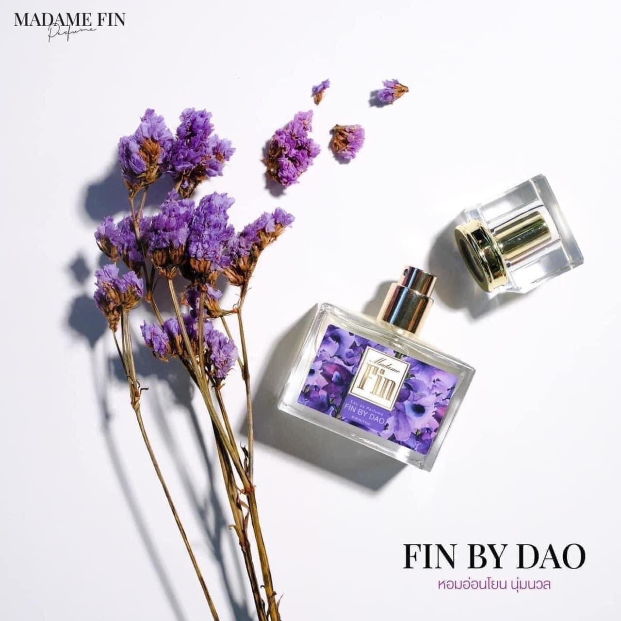 น้ำหอม มาดามฟิน สีม่วง กลิ่น Fin by dao 1 ขวด