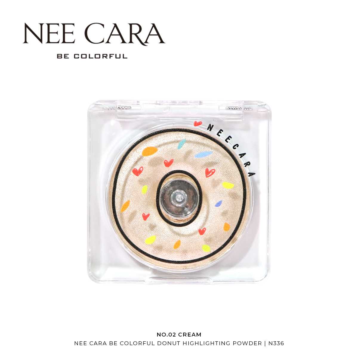 NEE CARA BE COLORFUL DONUT HIGHLIGHTING POWDER | N336