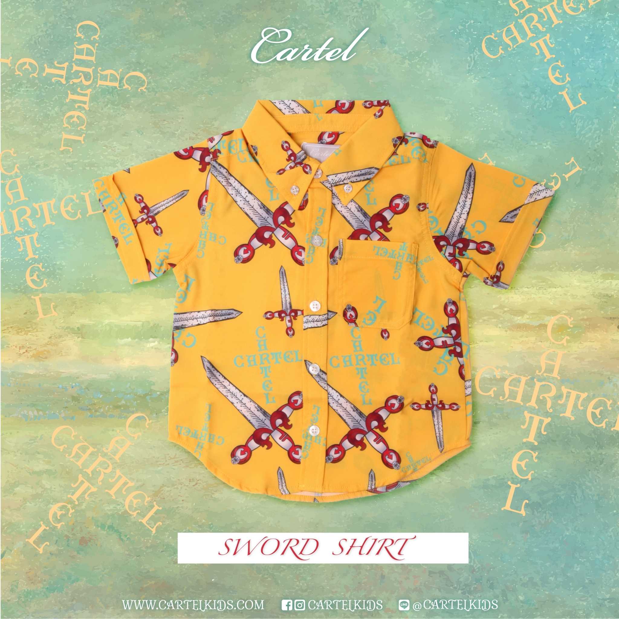 (CL) SWORD SHIRT เสื้อเชิ้ตแขนสั้น Cartelkids