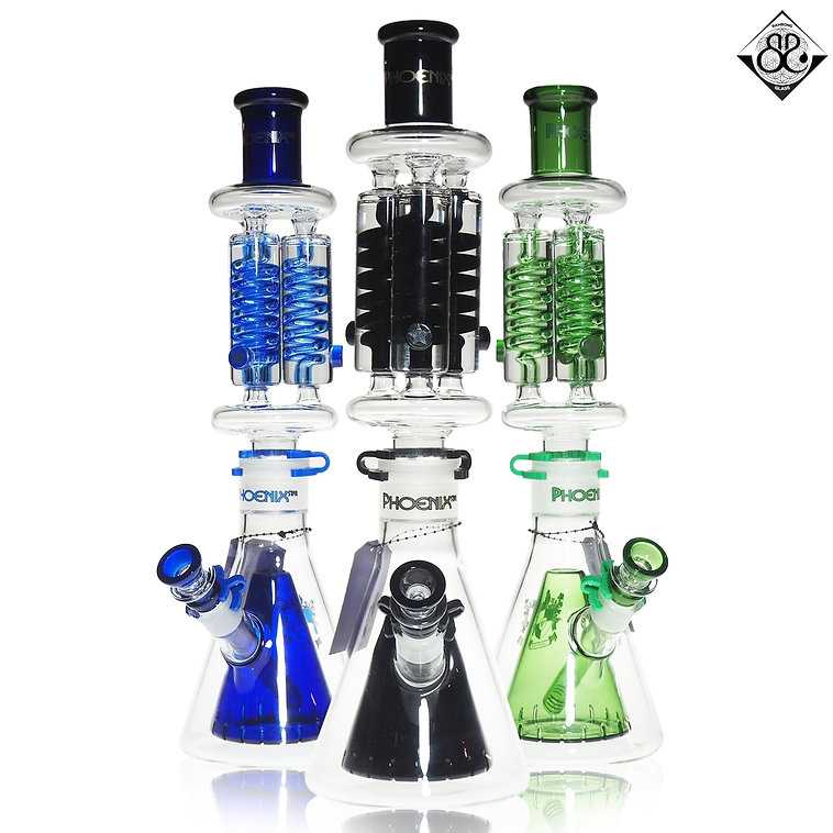 16inches PHX Triple Glycerin Coil Double Function Beaker Base