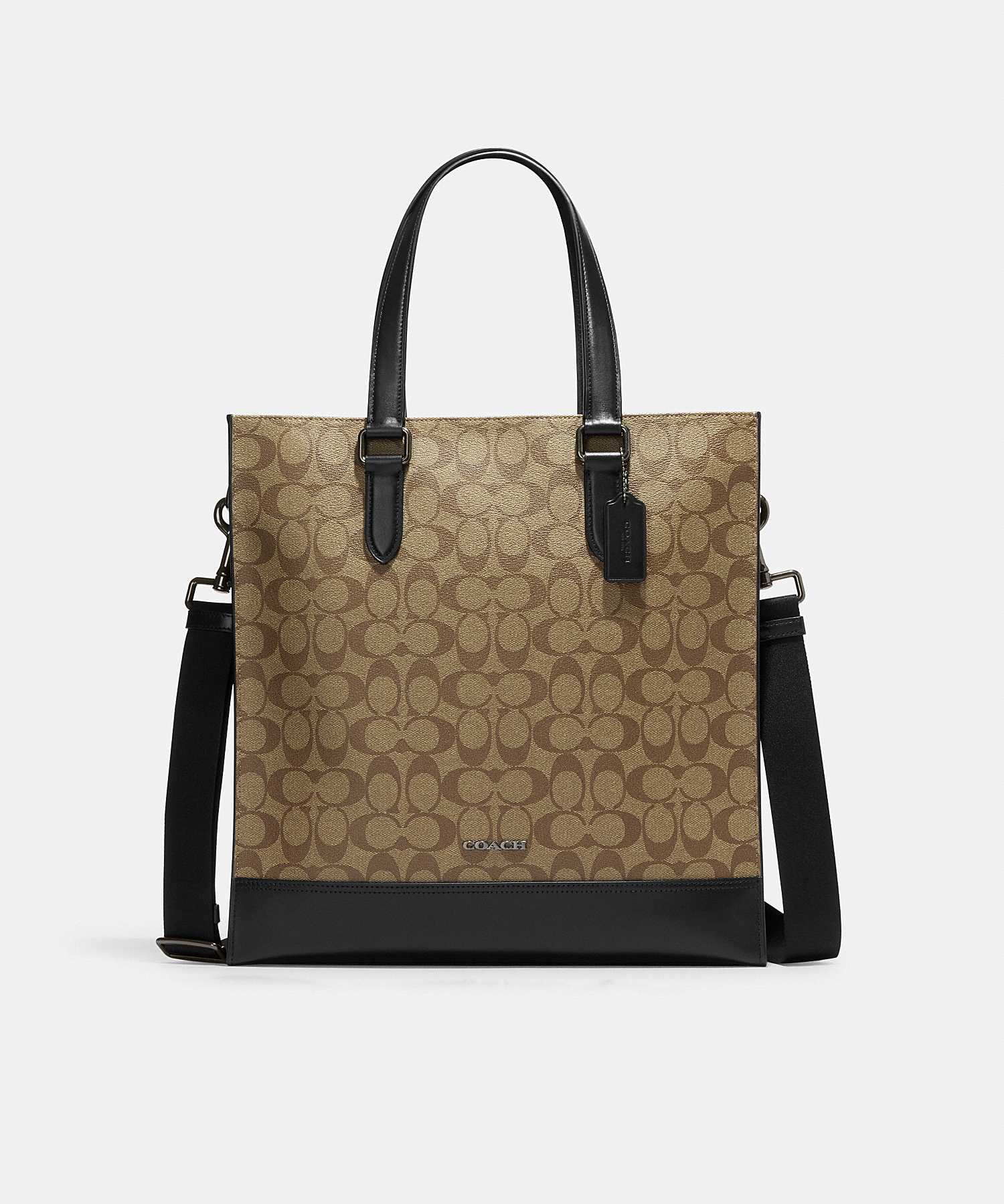COACH GRAHAM STRUCTURED TOTE IN SIGNATURE CANVAS C3232 QBKHA
