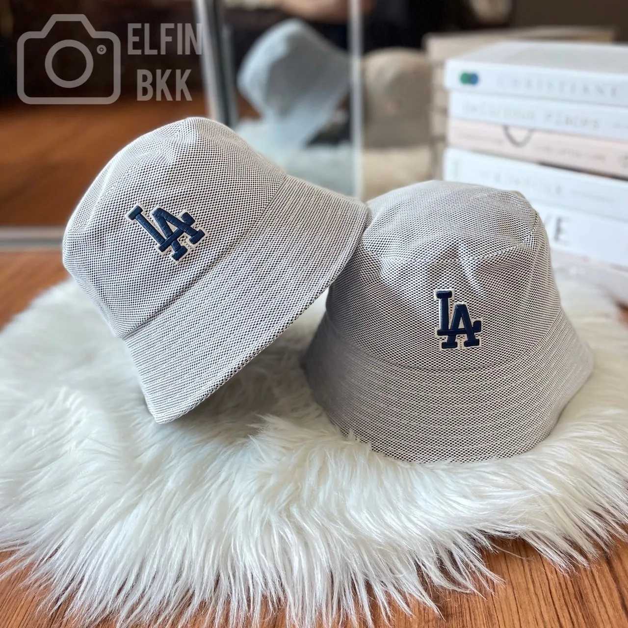 🔥Sale🔥MLB basic one point bucket hat - NY/LA หมวกปีกกว้าง หมวกบักเก็ต สีน้ำตาล สีเบจ สีเทา 