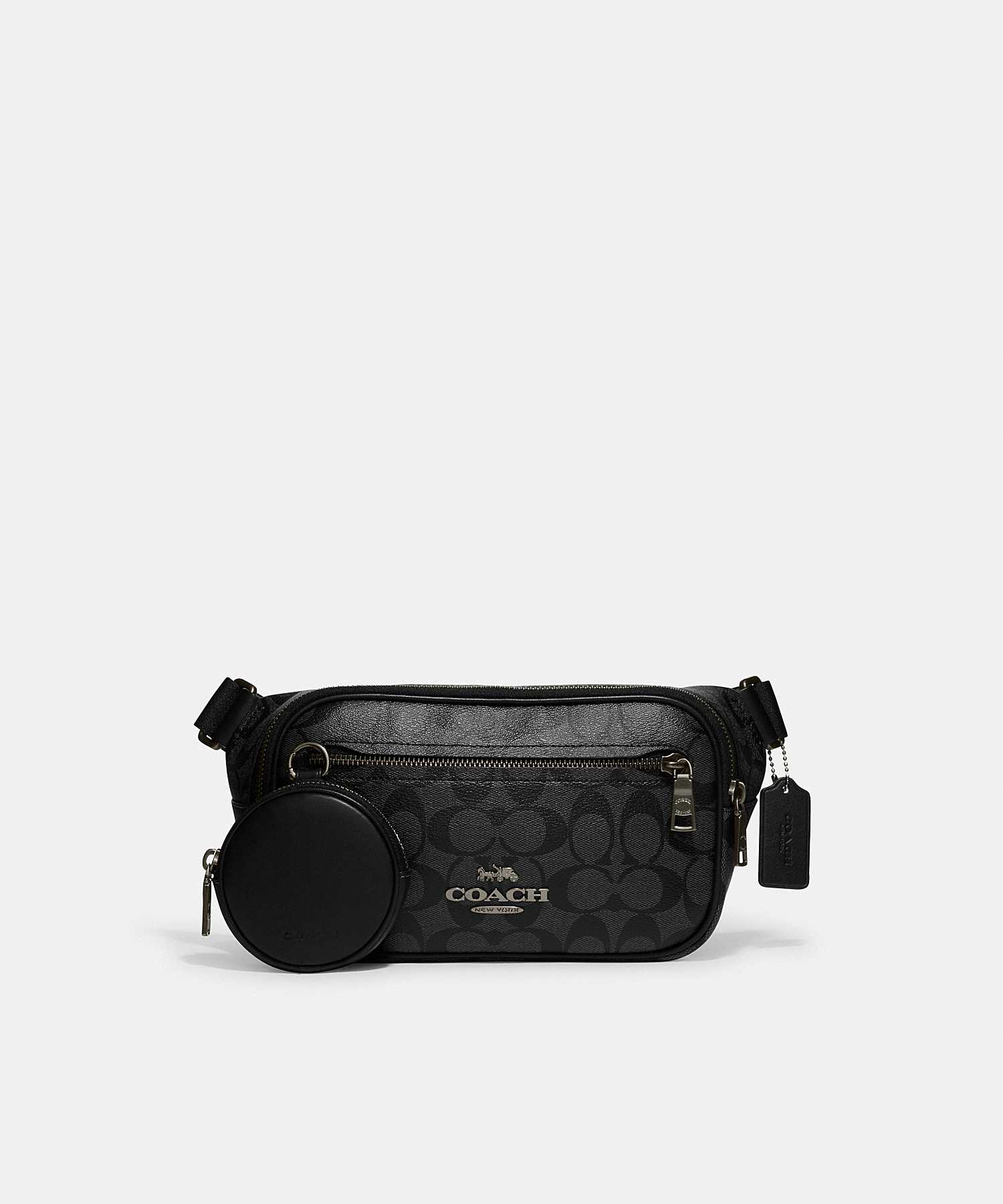 COACH ELIAS BELT BAG IN SIGNATURE CANVAS CJ506 QBO4G