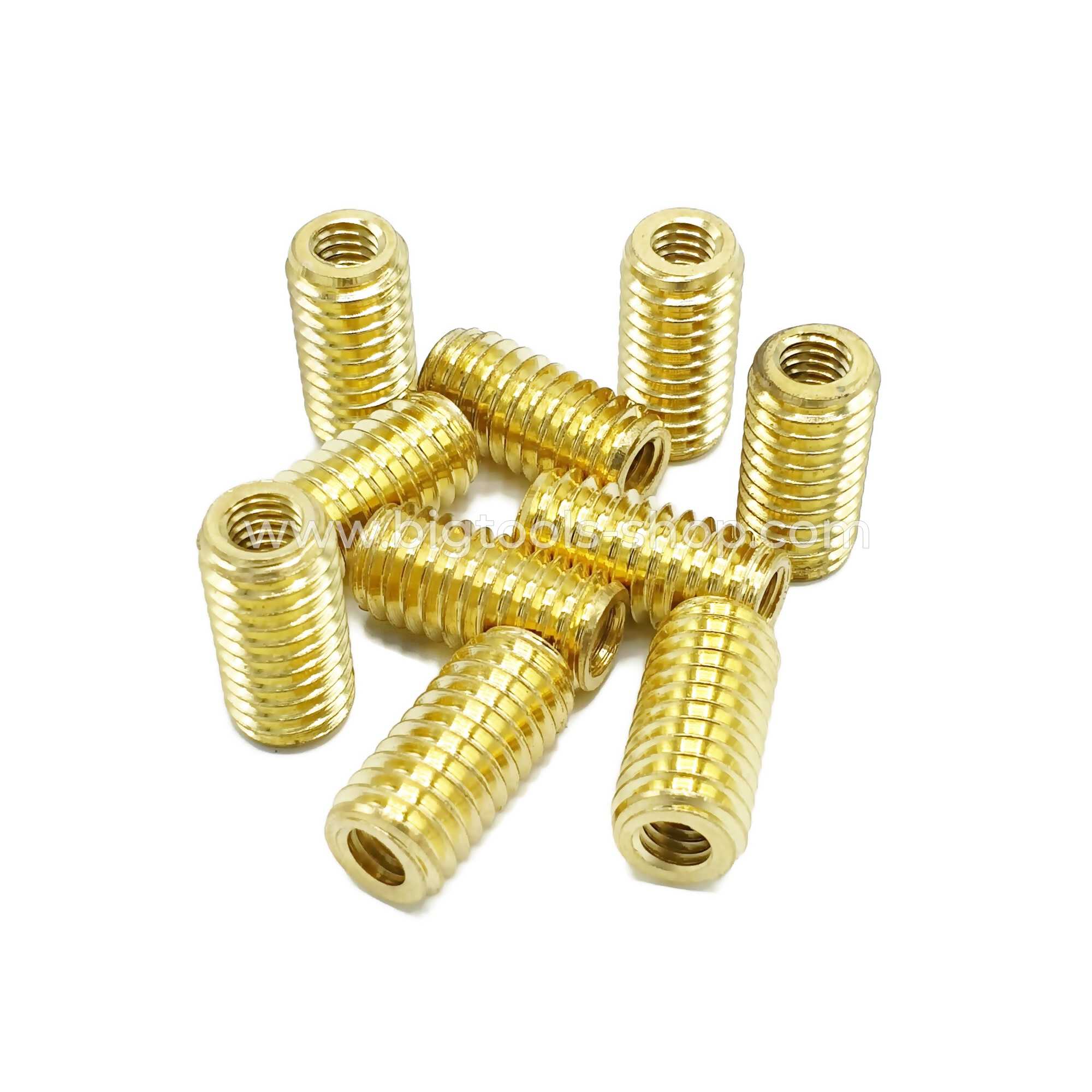 ตัวหนอนซ่อมเกลียว ทองเหลือง (ขนาด M6 / M8 / M10)