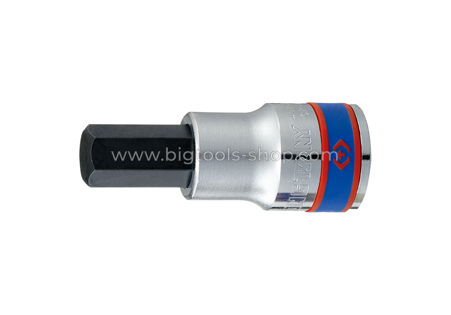คิง โทนี่ : ลูกบล็อคเดือยโผล่ 6P (6 เหลี่ยม) สั้น รู 1/2 King Tony : 1/2 DR. HEX. Bit Socket (4025M)