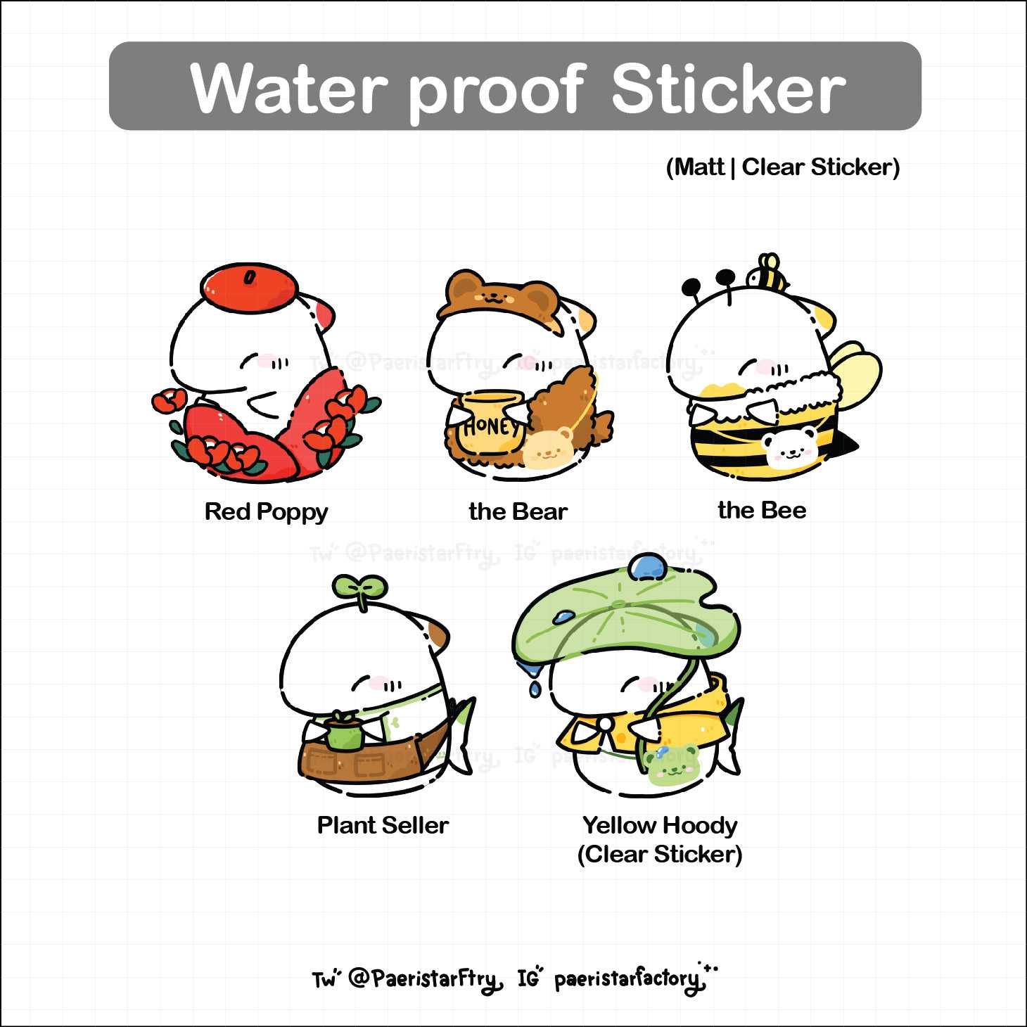 MoShark Water Proof Sticker