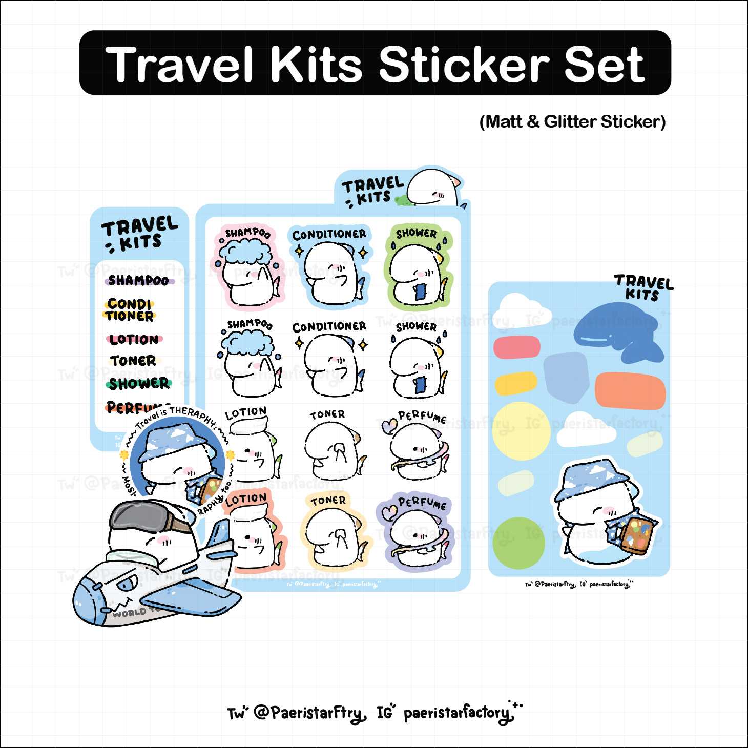 Travel Kits Sticker Set