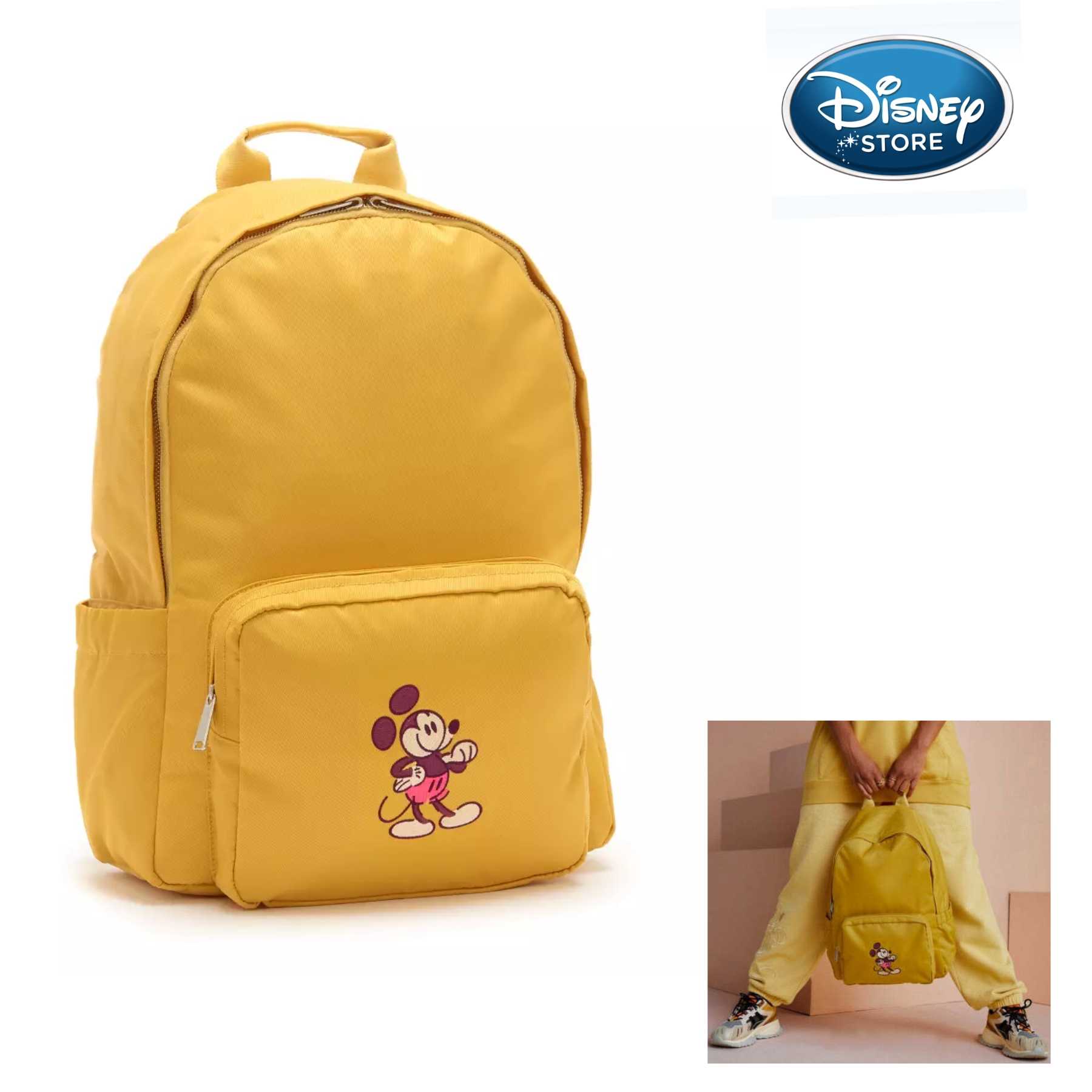 Disney Store Mickey Mouse Genuine  Backpack – Gold