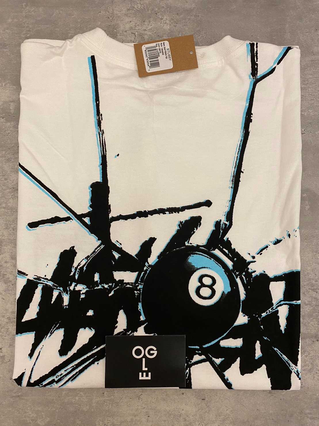 STUSSY SHATTERED TEE WHITE