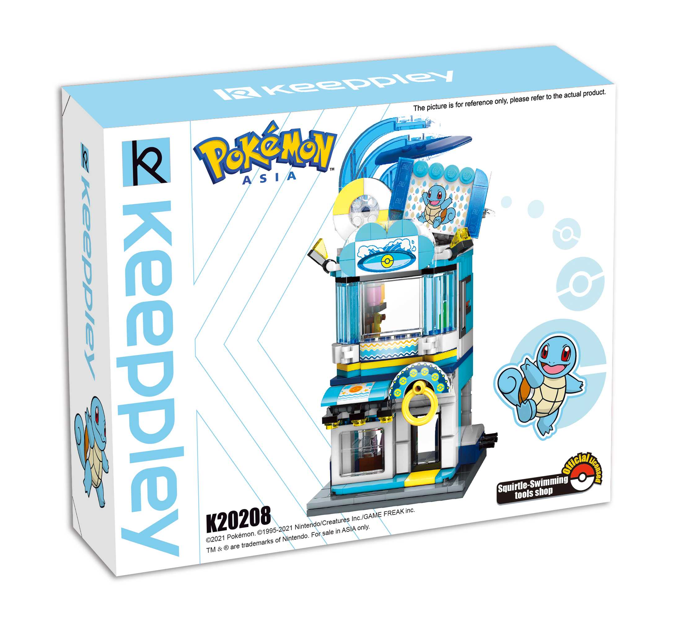 Keeppley Squirtle-Swimming tools shop - K20208 - ตัวต่อพลาสติก รุ่นร้านขายอุปกรณ์ว่ายน้ำ-สเคิทเทิ่ล