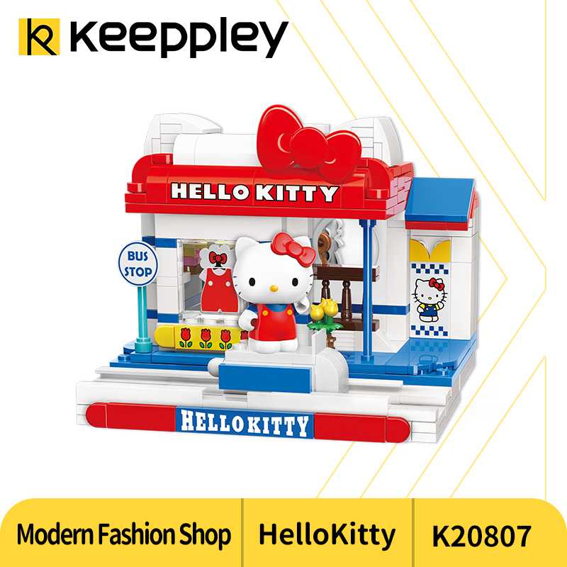 Keeppley Modern Fashion Shop - K20807 - ตัวต่อพลาสติก รุ่นร้านขายเสื้อผ้าเฮลโหล คิตตี้