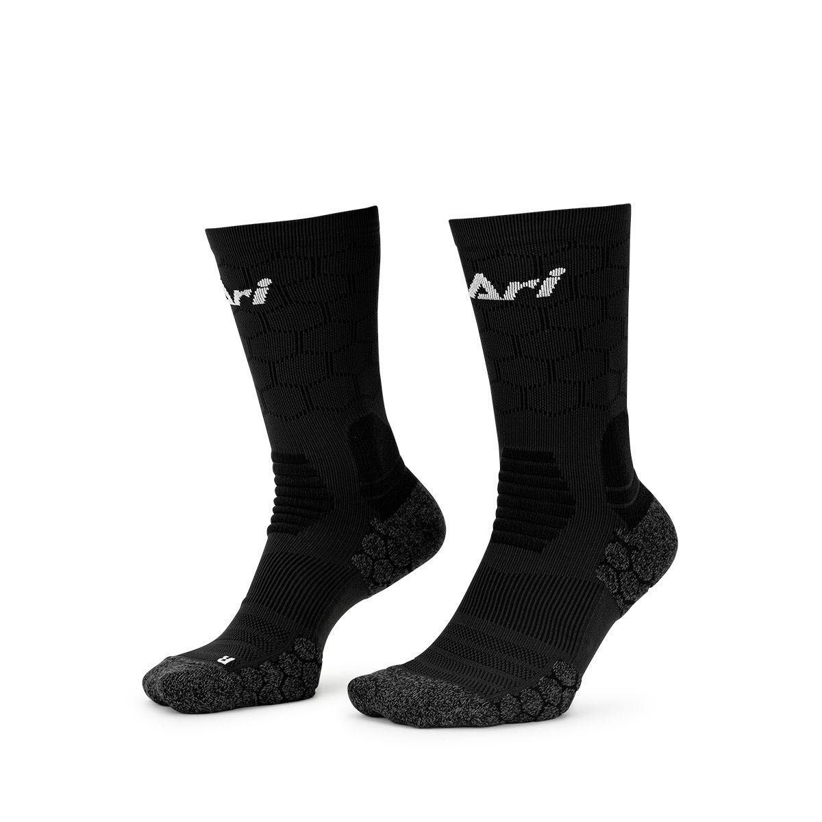 ARI ELITE FOOTBALL CREW SOCKS - BLACK/WHITE