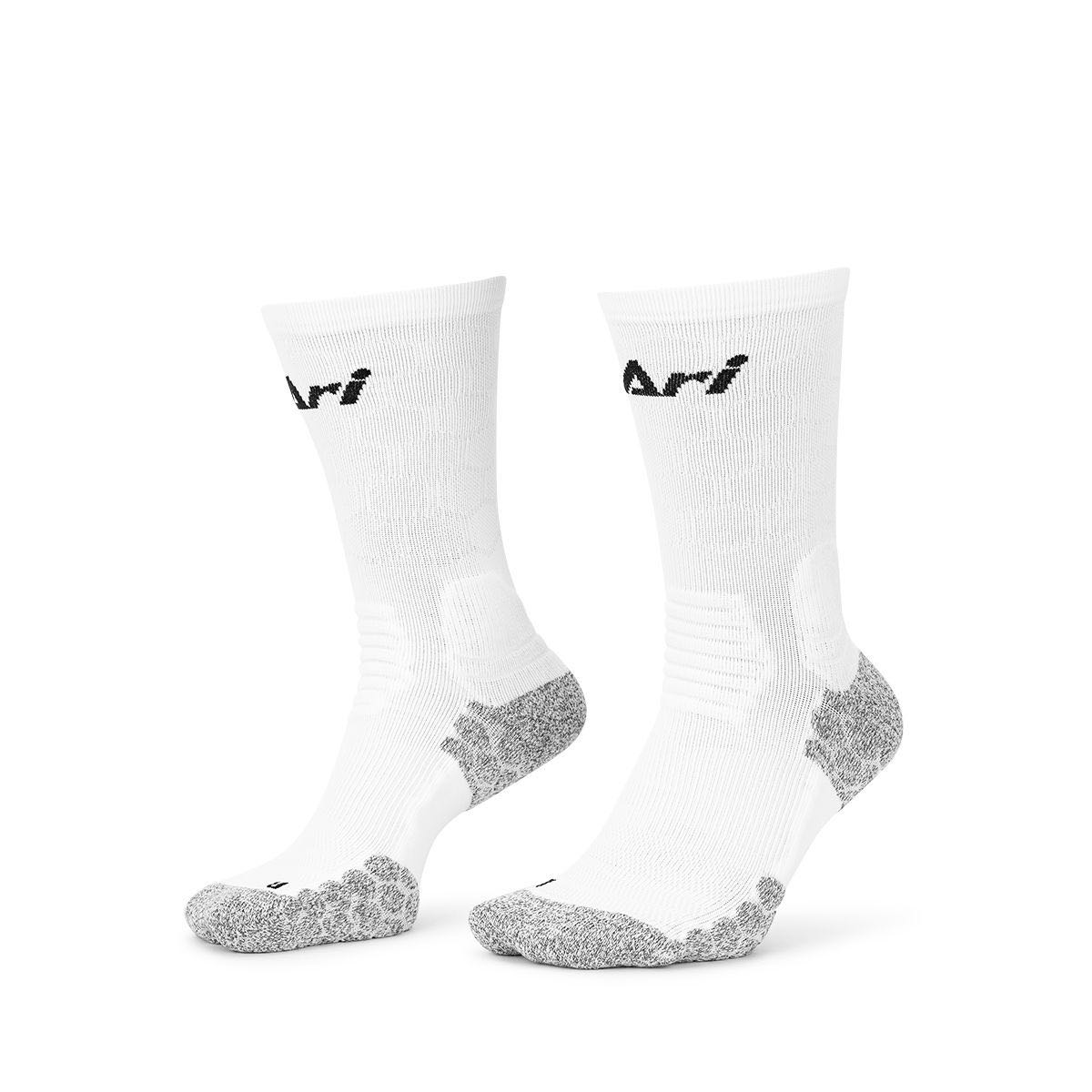 ARI ELITE FOOTBALL CREW SOCKS - WHITE/GREY