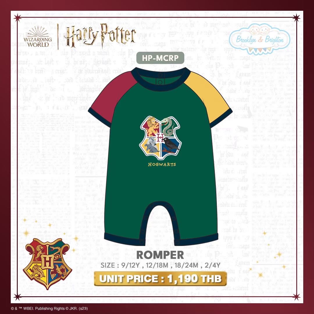 Harry Potter Multicolour - Romper | HP-MCRP (Size: 9/12M-2/4Y) ขายดีตลอดกาล