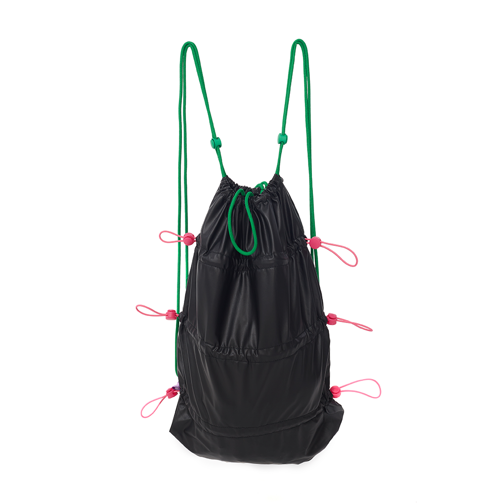 Versatile Leather Backpack in Onyx Black 
