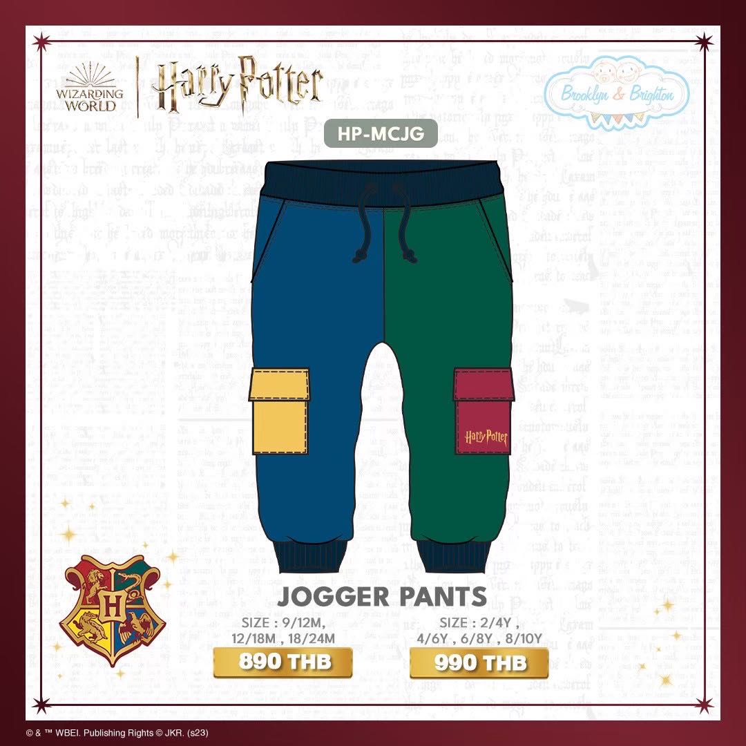 Harry Potter Multicolour - Jogger Pants | HP-MCJG (Size: 9/12M-8/10Y) ขายดีตลอดกาล