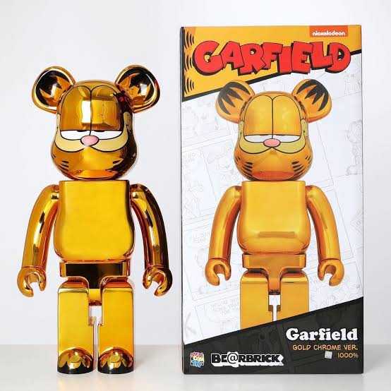Be@rbrick Garfield Chrome 1000%