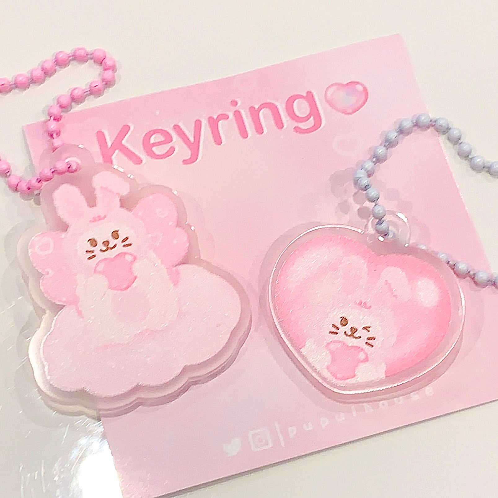 Keyring พวงกุญแจอะคริลิค  - I give you my HEART 🫶🏻💖