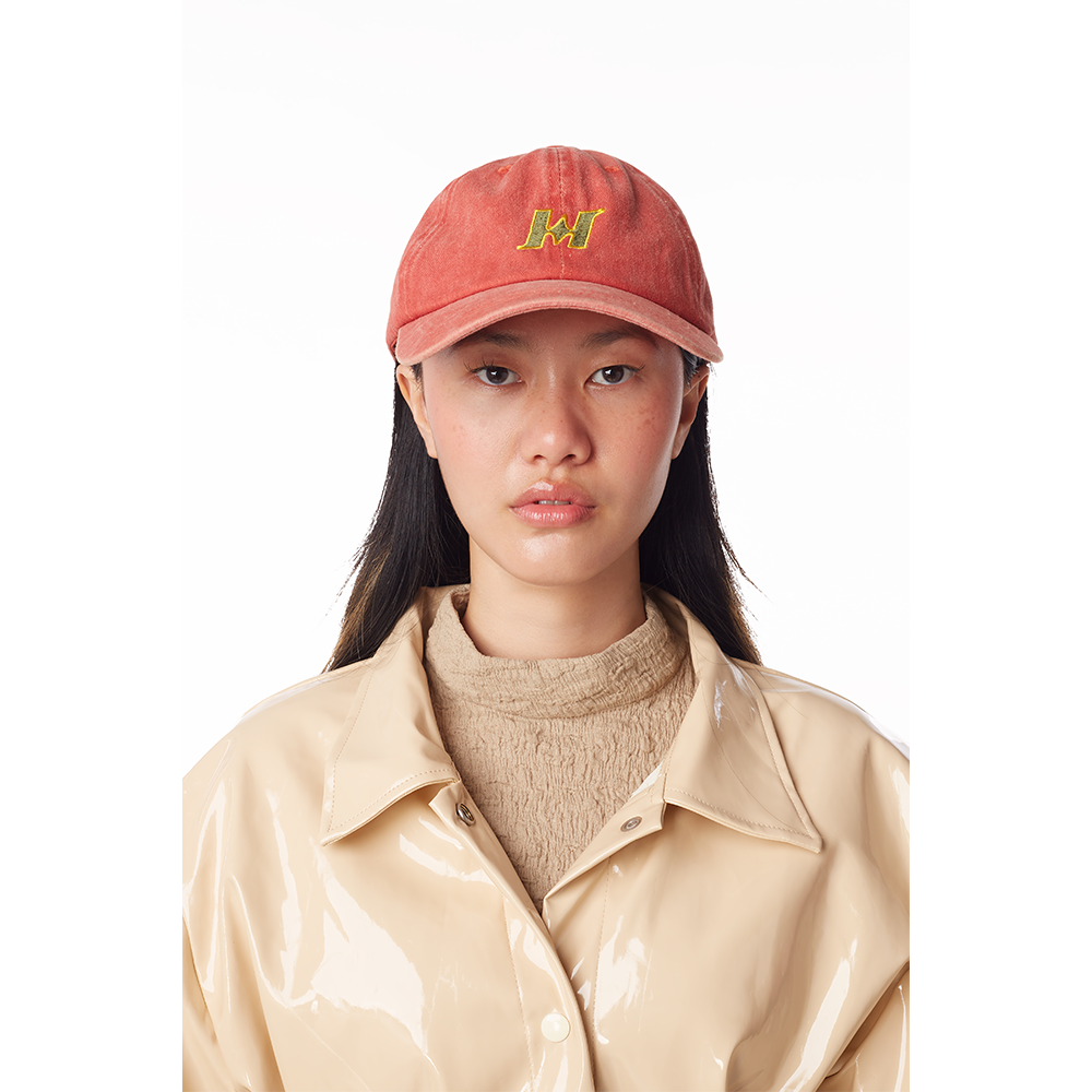 Sun-bleached Logo Cap in Apricot