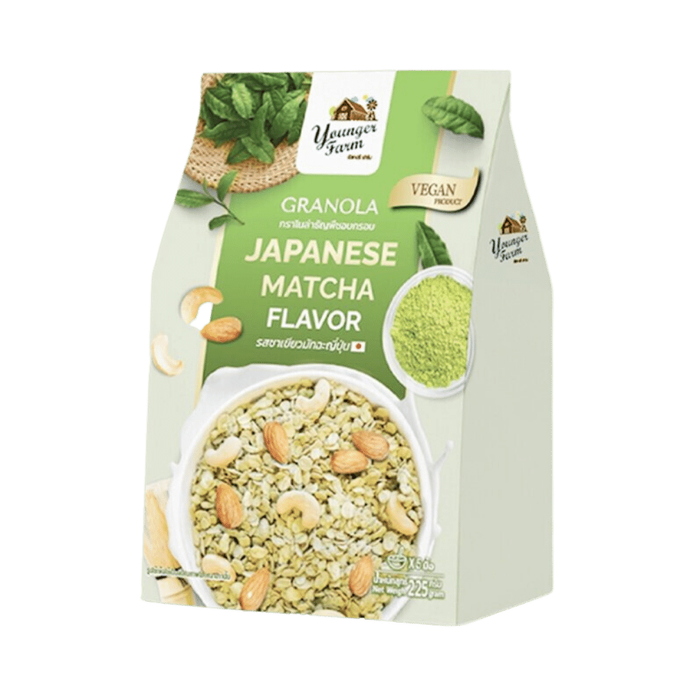 กราโนล่าธัญพืชอบกรอบ รสชาเขียวมัทฉะญี่ปุ่น 225 g