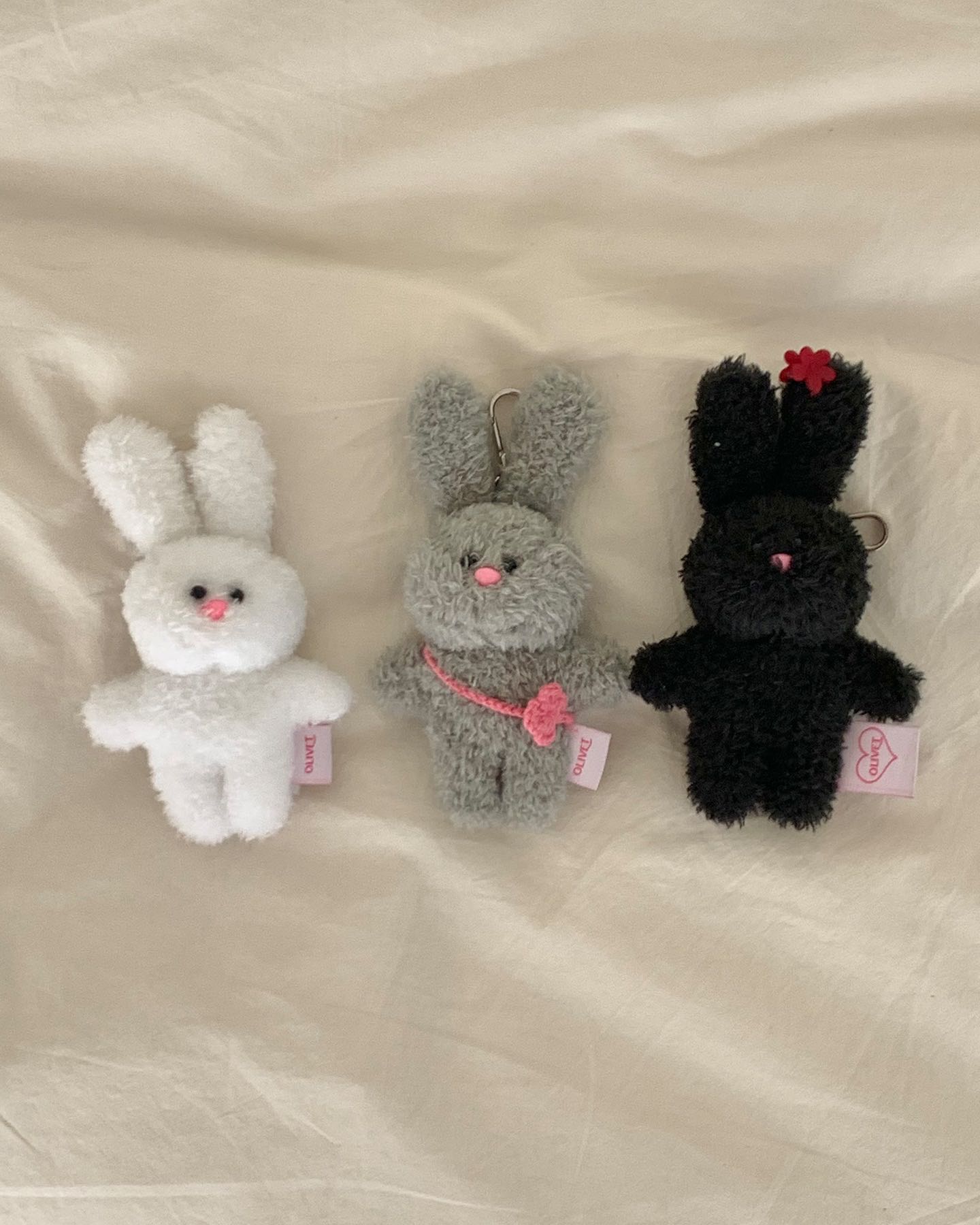 Olivet mini fluffy rabbit keychain