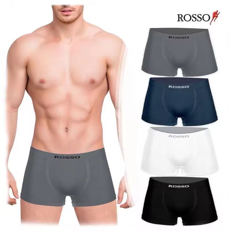 Rosso กางเกงในชาย Seamless trunk คละสี ไรตะเข็บ ไร้รอยต่อ ของแท้ 100%