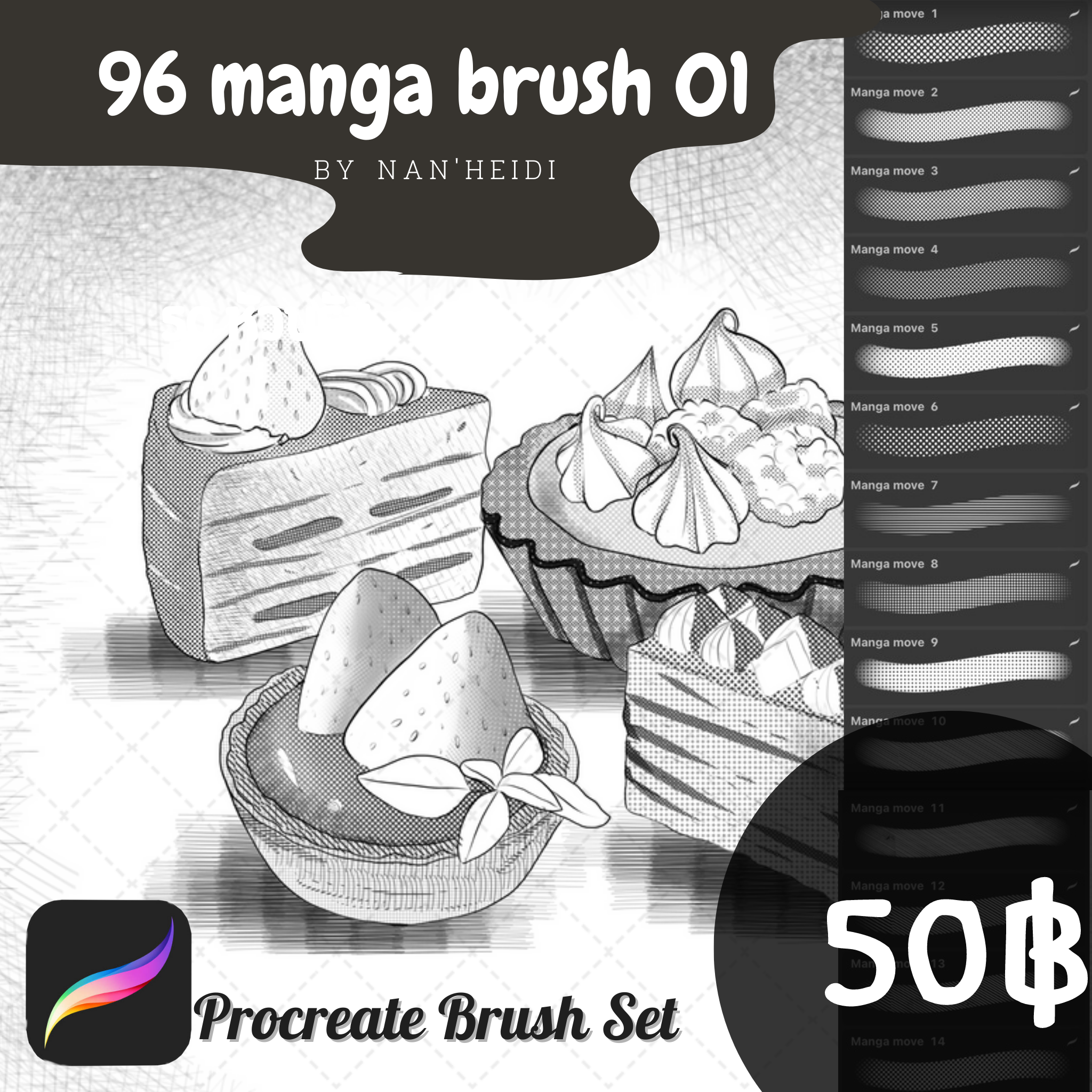 Manga brush NHD 01 B09