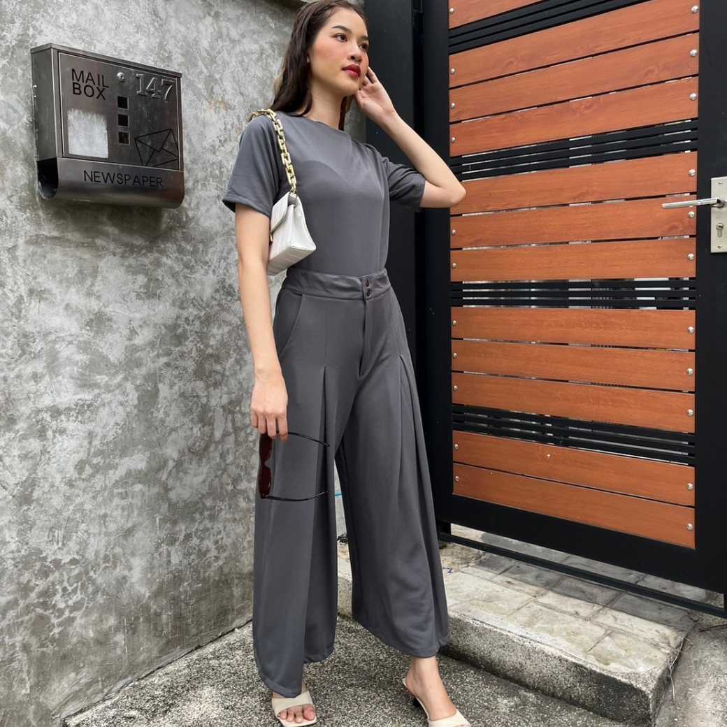 Set chalotชุดเซ็ทกางเกงชาร์ลอตเเขนสั้น 7สี