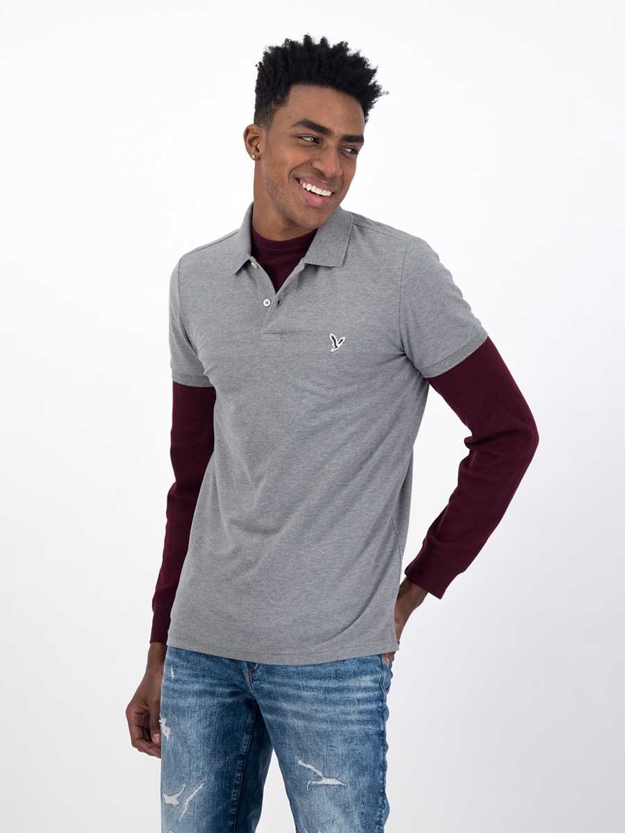 American Eagle Slim Flex Polo Shirt เสื้อโปโล ผู้ชาย สลิม