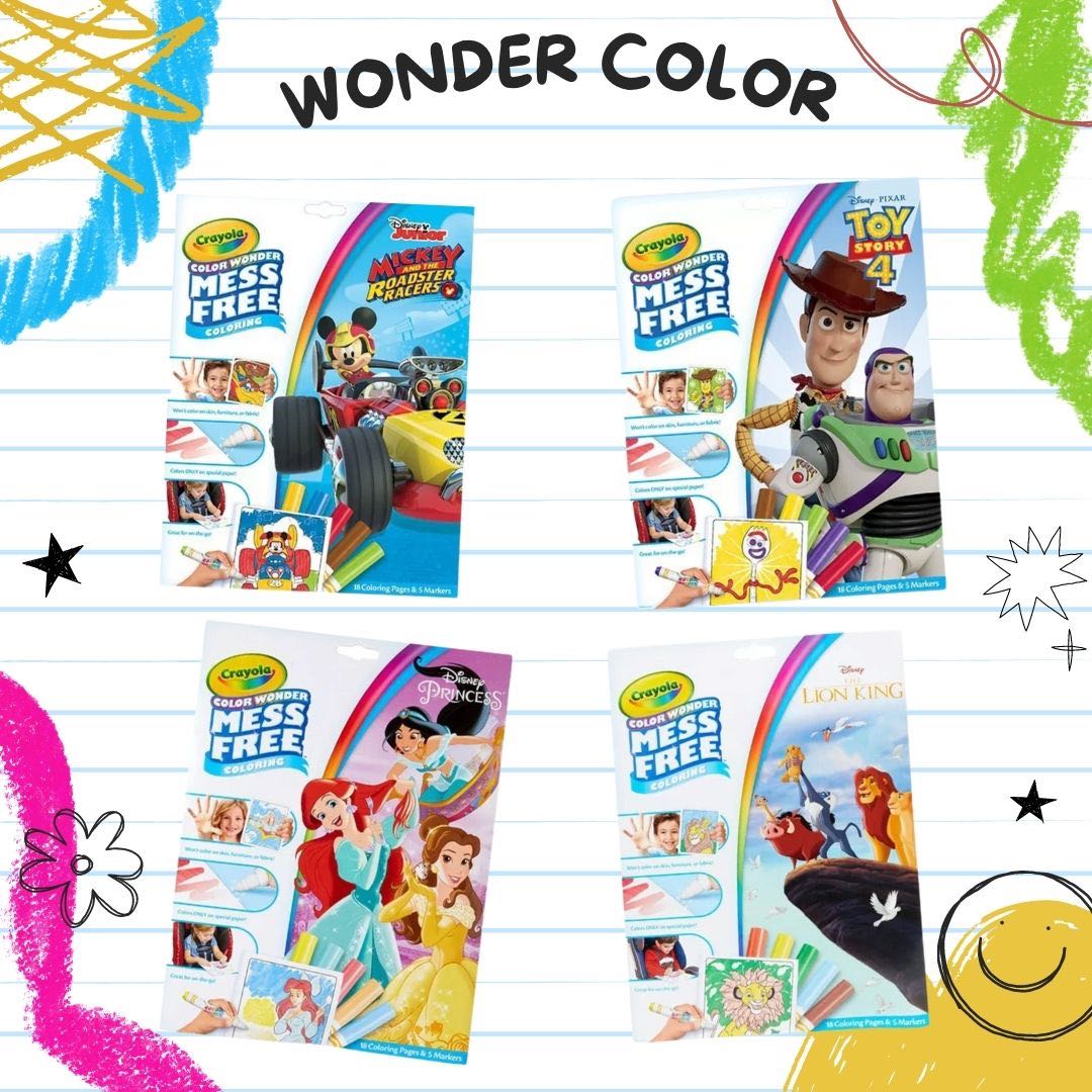 สมุดภาพ พร้อมเมจิกระบายสี Color Wonder, Crayola