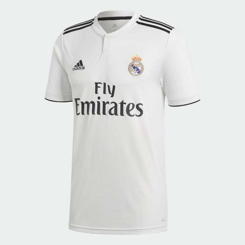 Adidas Football Real Madrid home jersey in white