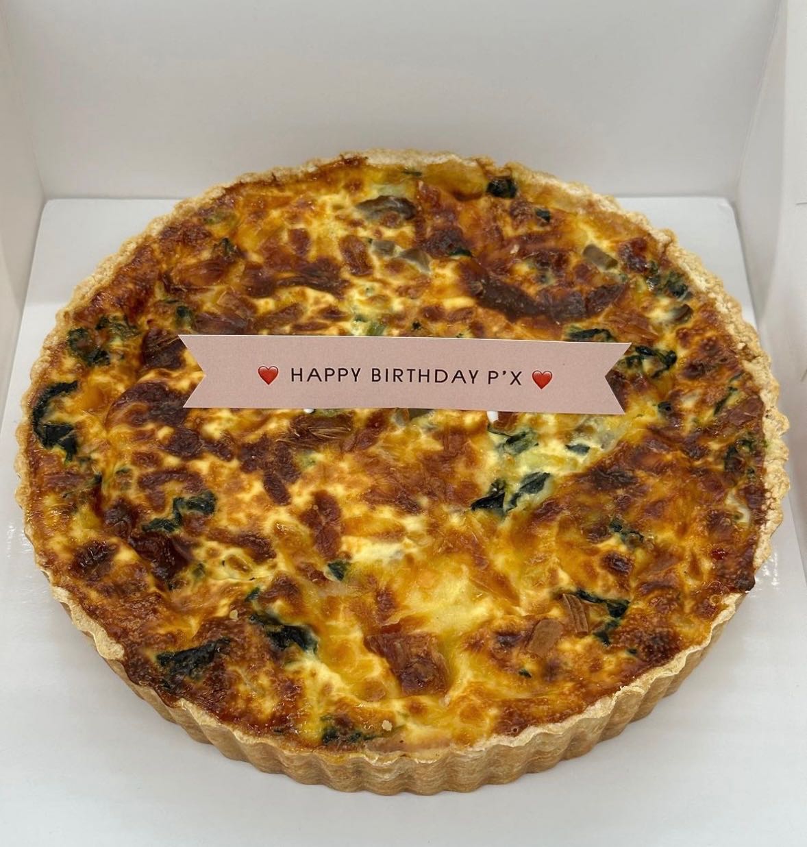 Spinach & Bacon Quiche