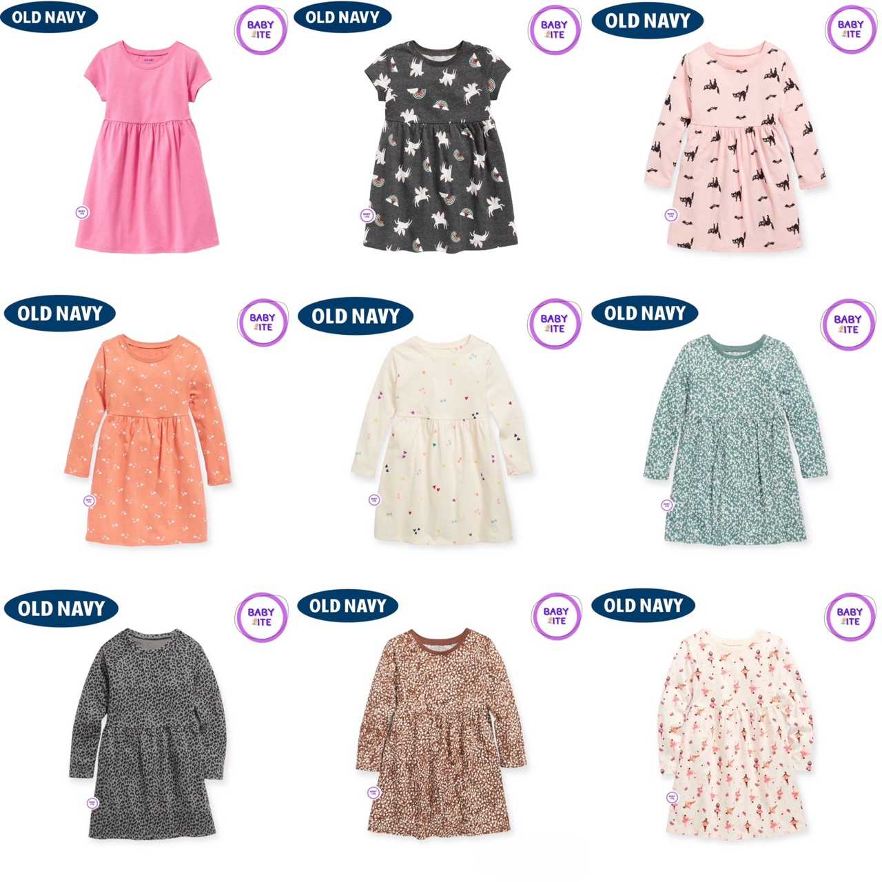 เดรสเด็กผู้หญิง Old navy ไซส์ 2 ขวบ-5 ขวบ (พร้อมส่ง)