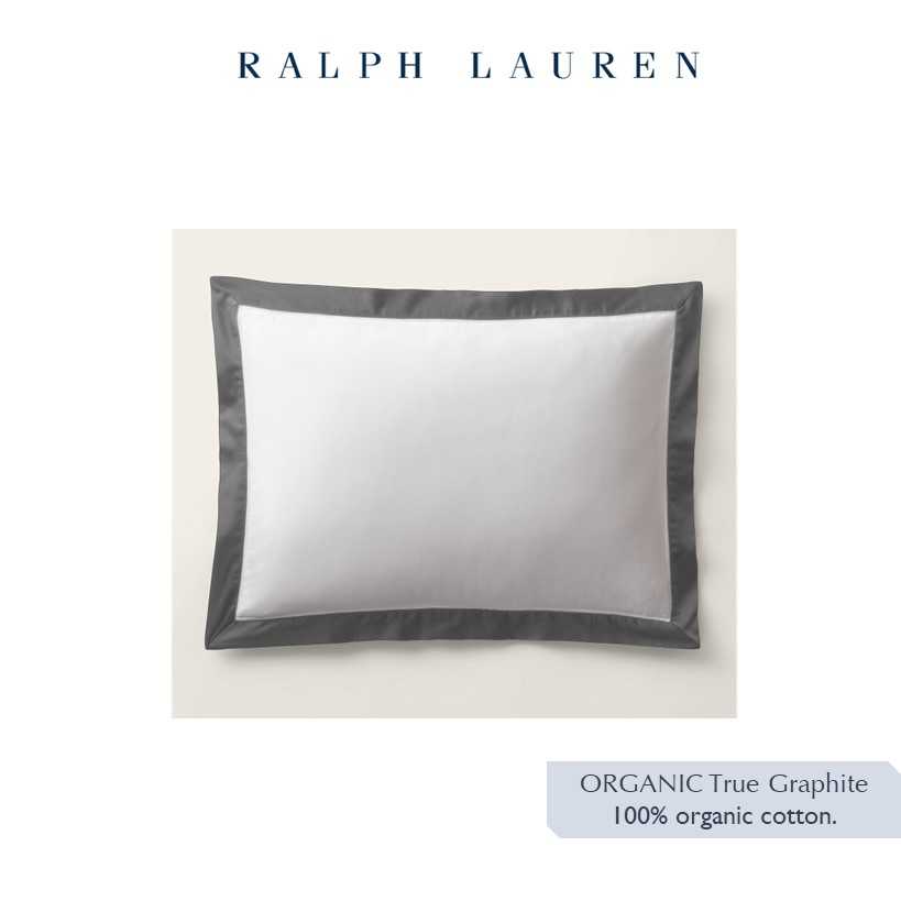 ORGANIC COTTON SATEEN BORDER SHAM