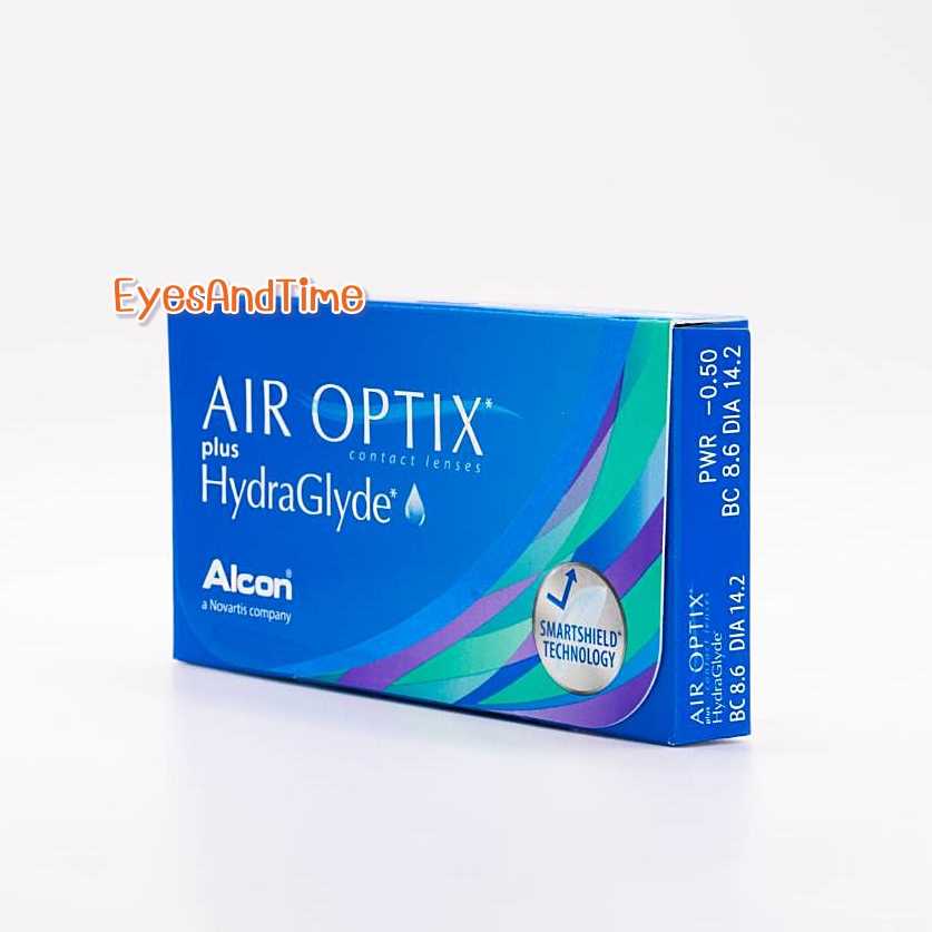 ขนาดใหม่ ✨ Air Optix Plus HydraGlyde กล่องละ 3 เลนส์ (1.5 คู่)