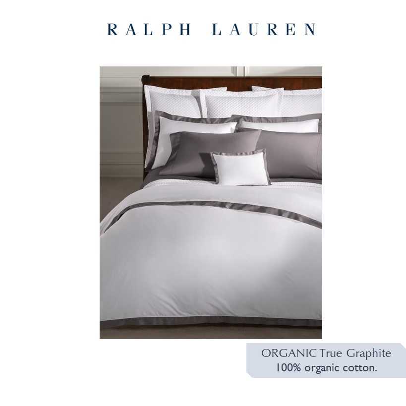 ORGANIC COTTON SATEEN BORDER KING DUVET COVER